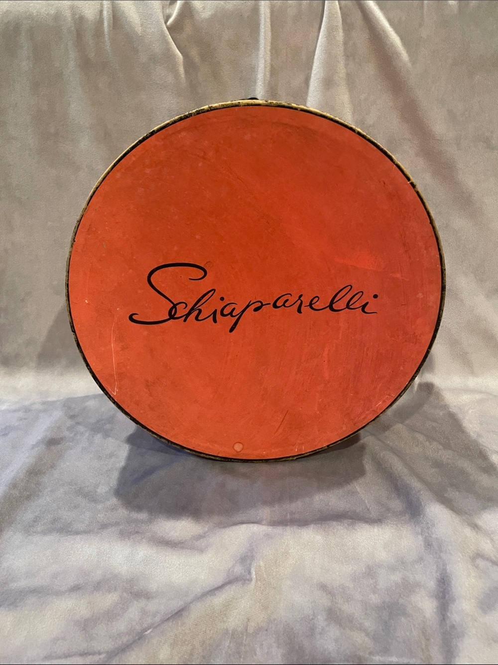 Vintage Schiaparelli Round HatBox
